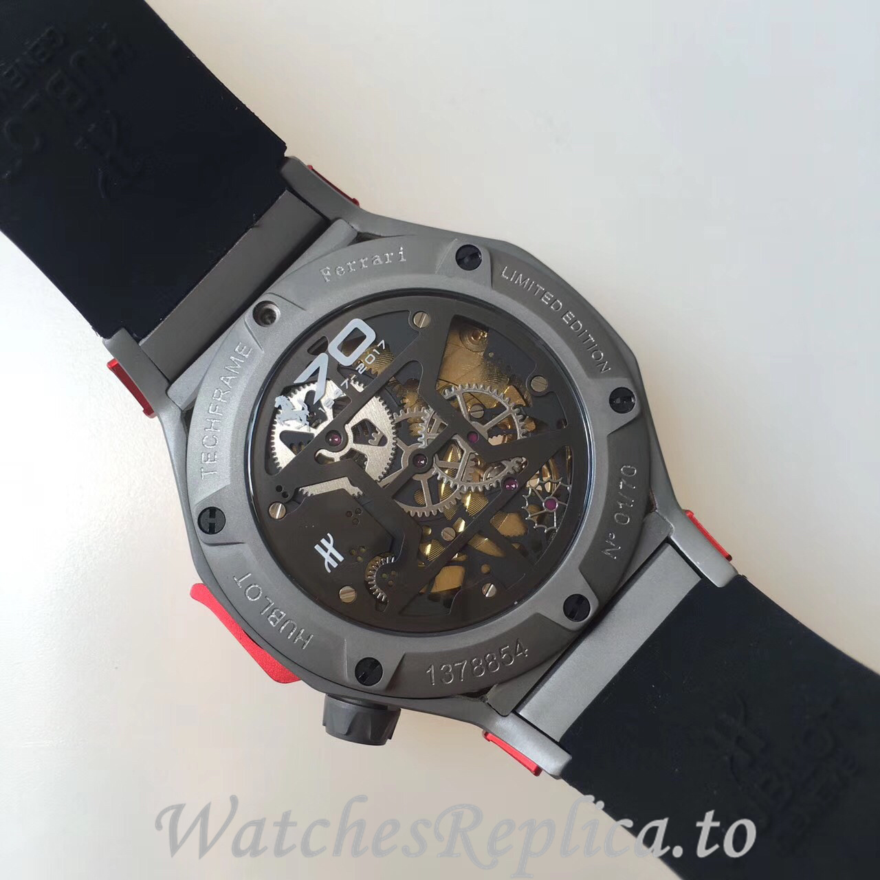 Hublot Replica Ferrari Rubber strap 43MM - WatchesReplica.is