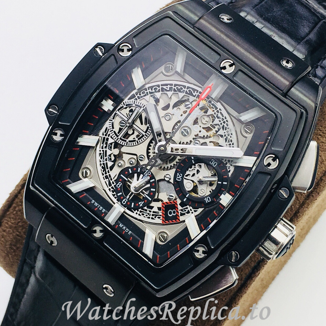 Hublot Replica SPIRIT OF BIG BANG Leather strap 42MM - WatchesReplica.is