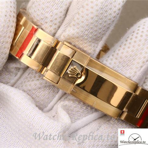 Swiss Rolex Daytona 116528 Yellow Gold strap 40MM - WatchesReplica.is