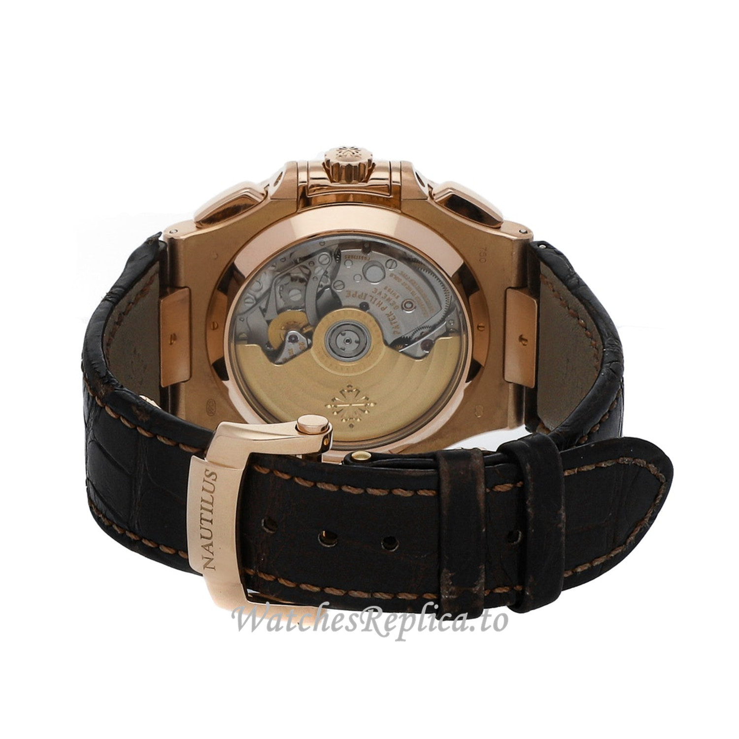 Patek Philippe Nautilus Replica Watch 5980R-001 40MM - WatchesReplica.is