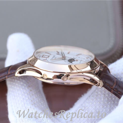 Patek Philippe Replica Complications 5205G-001 Leather strap 40MM - WatchesReplica.is