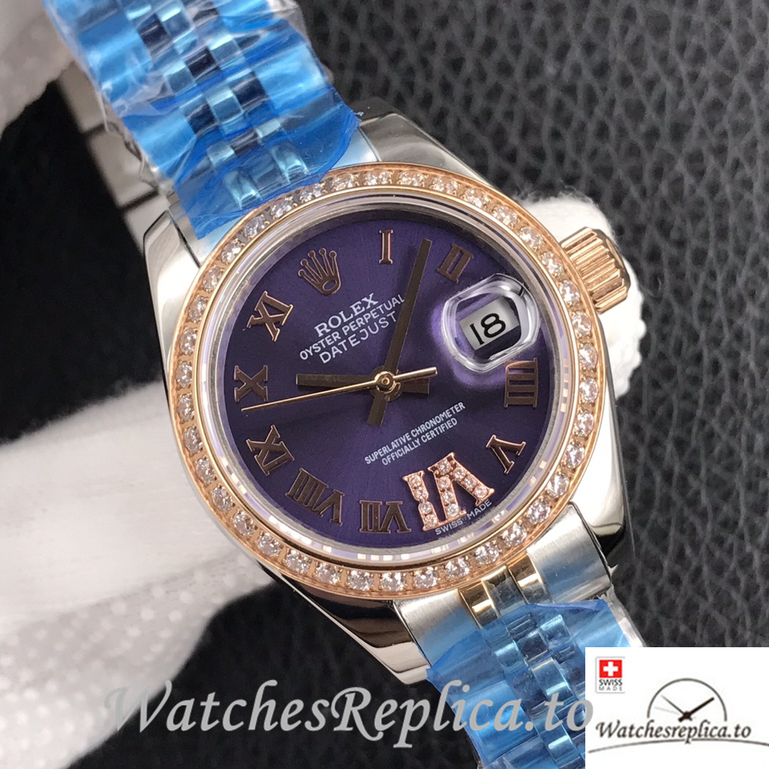 Swiss Rolex Datejust Replica 279381 Stainless steel strap 28MM - WatchesReplica.is