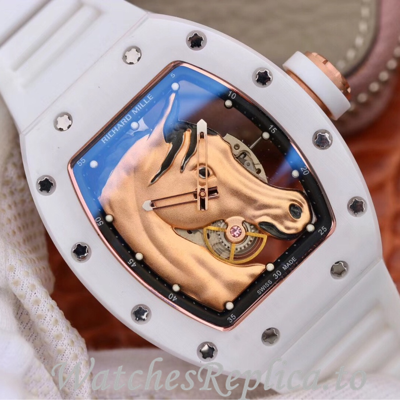 Richard Mille Replica RM52-02 Rubber strap 50MM - WatchesReplica.is