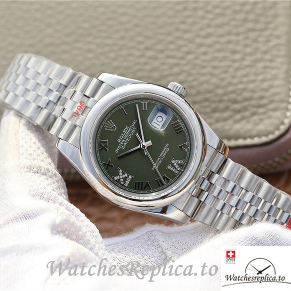 Swiss Rolex Datejust Replica 116200 Stainless steel strap 36MM - WatchesReplica.is