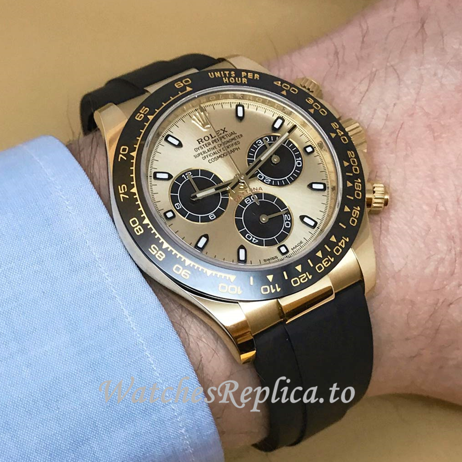 Rolex Daytona Yellow Gold Dial 116518LN - WatchesReplica.is