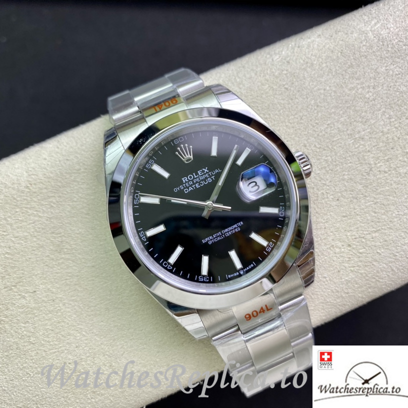 Swiss Rolex Datejust Replica 126331 Stainless steel strap 41MM - WatchesReplica.is