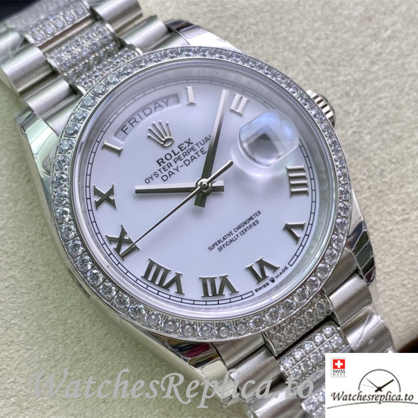 Swiss Rolex Datejust 128348 Replica Stainless steel strap 36MM - WatchesReplica.is