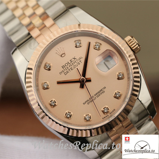 Swiss Rolex Datejust Replica 116231-0057 Stainless steel strap 36MM - WatchesReplica.is