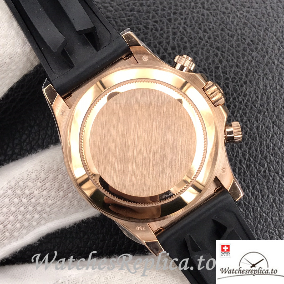 Swiss Rolex Daytona Replica 116515LN Rubber strap 40MM - WatchesReplica.is