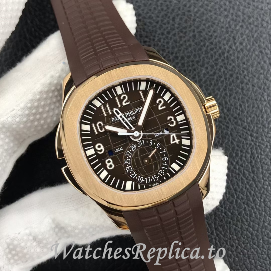 Patek Philippe Replica Aquanaut 5164A-001 Rubber strap 40.8MM - WatchesReplica.is