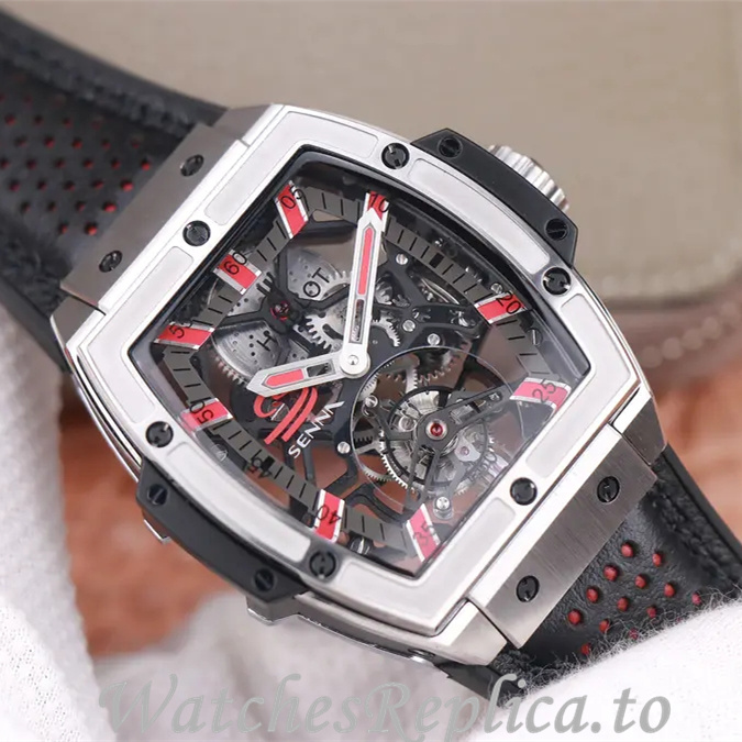 Hublot Replica MASTERPIECE Series Leather strap 45MM - WatchesReplica.is