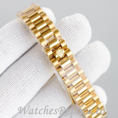 Swiss Rolex Datejust Replica 279178 Yellow Gold strap 28MM - WatchesReplica.is