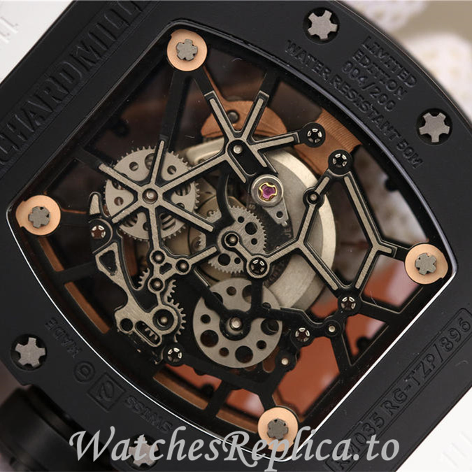 Richard Mille Replica RM035 Rubber strap 50MM - WatchesReplica.is