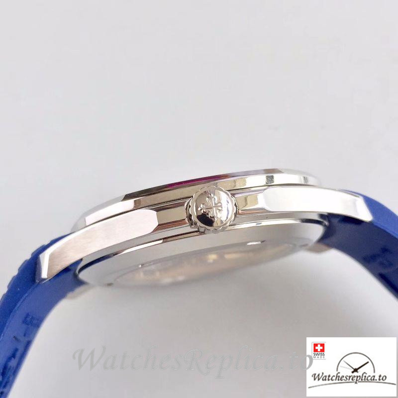 Swiss Patek Philippe Aquanaut Replica 5168G-001 001 Blue Strap 40.5MM - WatchesReplica.is