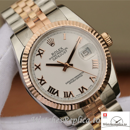 Swiss Rolex Datejust Replica 116231-0084 Stainless steel strap 36MM - WatchesReplica.is