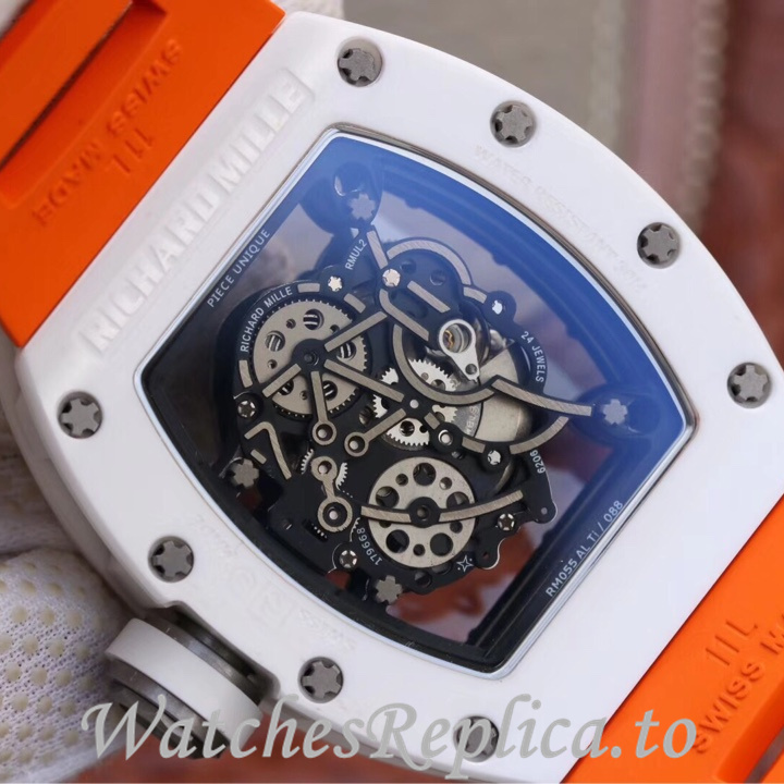 Richard Mille Replica RM055 Rubber strap 50MM - WatchesReplica.is