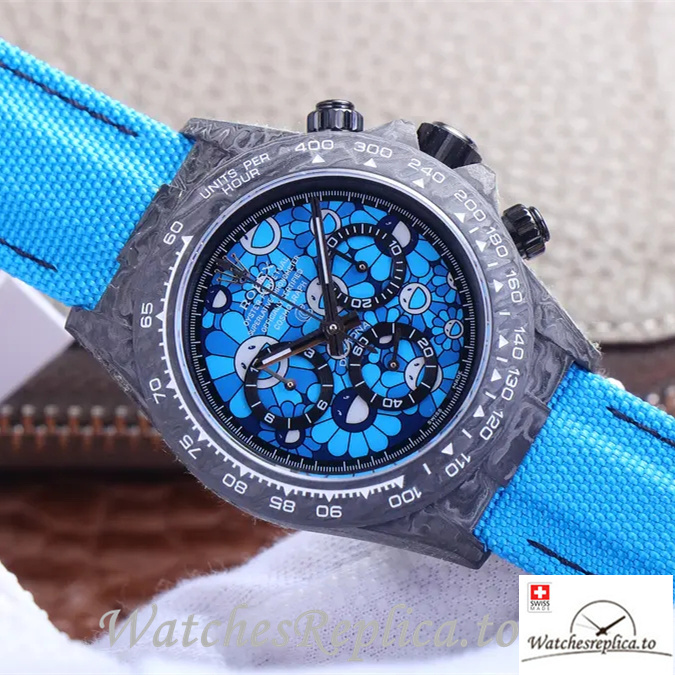 Swiss Rolex Daytona Replica Canvas strap 40MM - WatchesReplica.is
