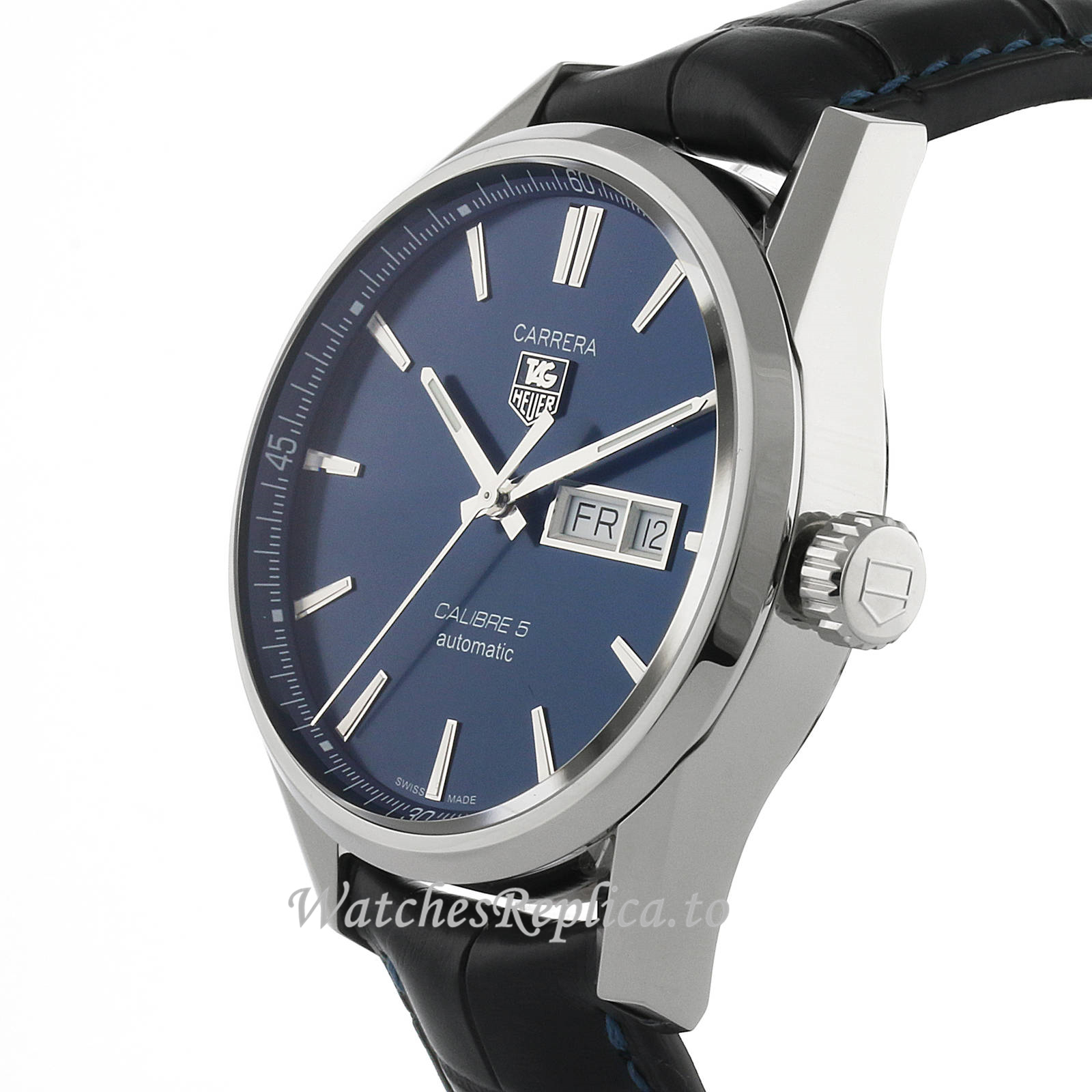 TAG Heuer Replica Carrera Calibre 5 43mm Mens Watch WAR201E.FC6292 - WatchesReplica.is