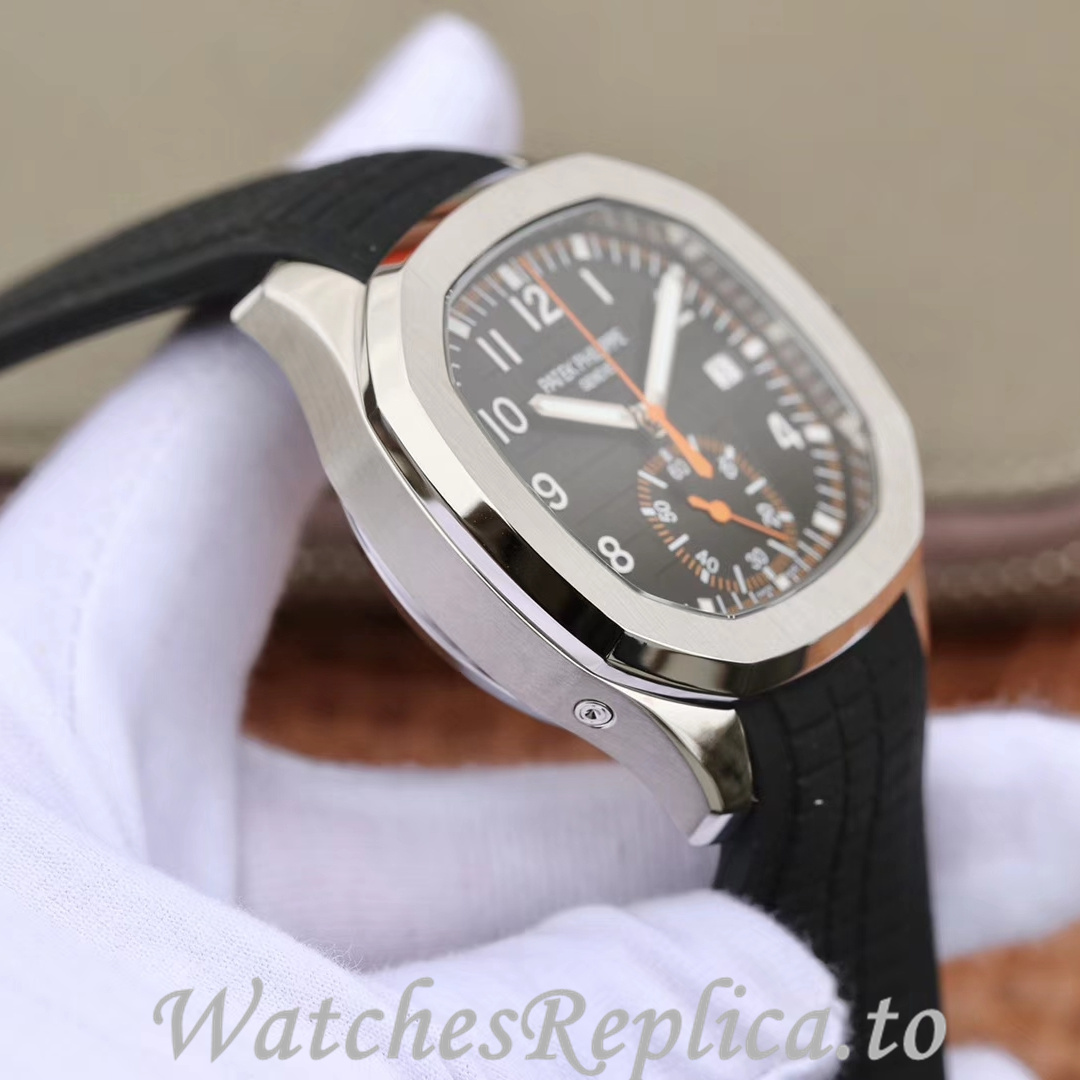 Patek Philippe Replica Aquanaut 5968A-001 Rubber strap 42.2MM - WatchesReplica.is