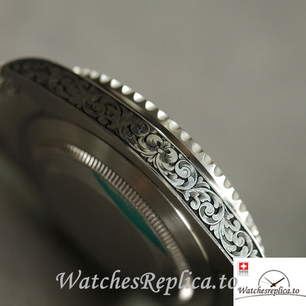 Swiss Rolex Submariner Replica Stainless steel strap 40MM Green Case - WatchesReplica.is