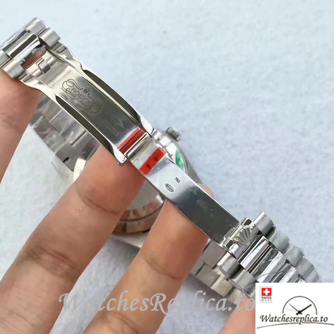 Swiss Rolex Day-Date Replica 228396 Stainless steel strap 40MM - WatchesReplica.is