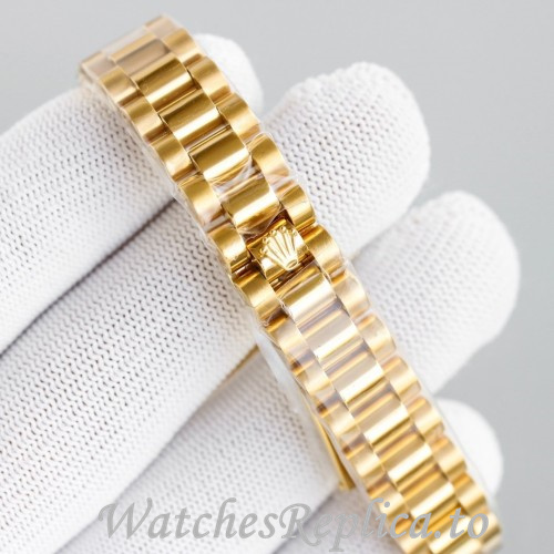 Swiss Rolex Datejust Replica 279178 Yellow Gold strap 28MM - WatchesReplica.is