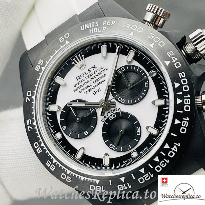 Swiss Rolex Daytona Replica Rubber strap 40MM - WatchesReplica.is