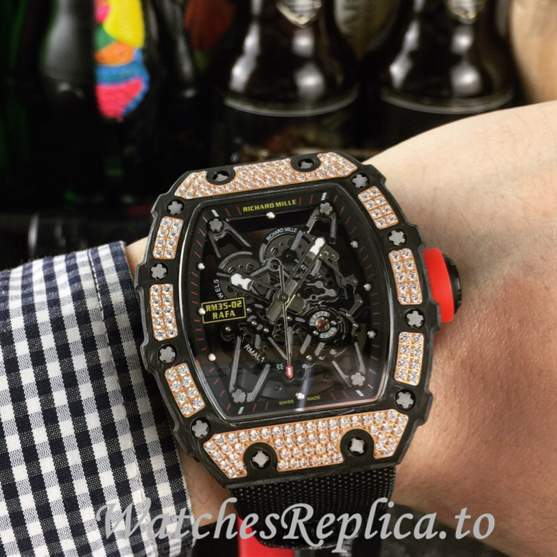 Richard Mille Replica RM035-02 Canvas strap 50MM - WatchesReplica.is