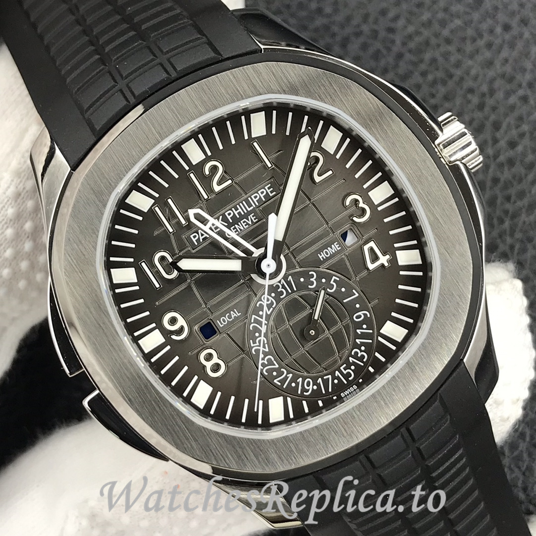 Patek Philippe Replica Aquanaut 5164A-001 Rubber strap 40.8MM - WatchesReplica.is