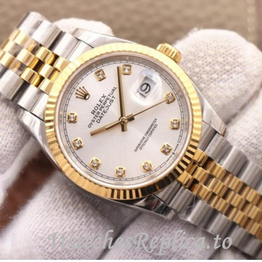 Swiss Rolex Datejust Replica 126233 Stainless steel strap 36MM - WatchesReplica.is