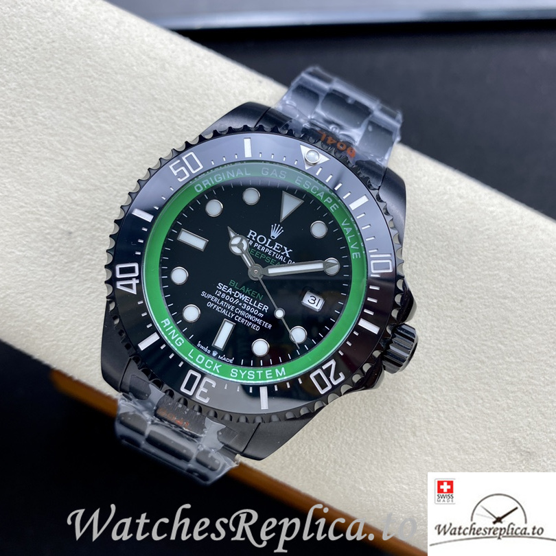 Swiss Rolex Sea Dweller Replica Stainless steel strap 43MM - WatchesReplica.is