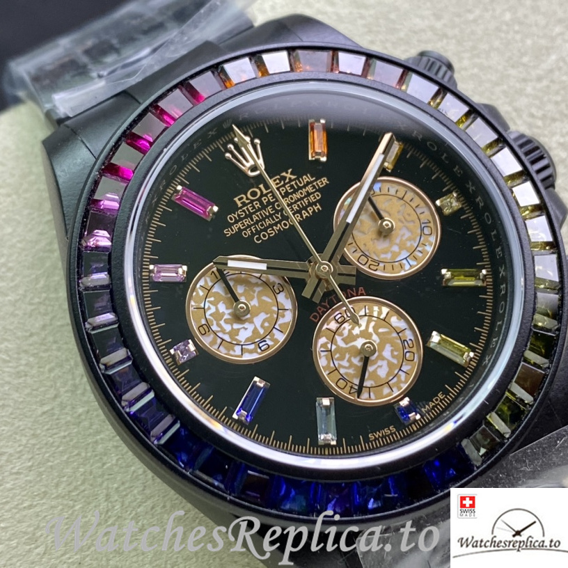 Swiss Rolex Daytona 116598RBOW Replica Stainless steel strap 40MM - WatchesReplica.is