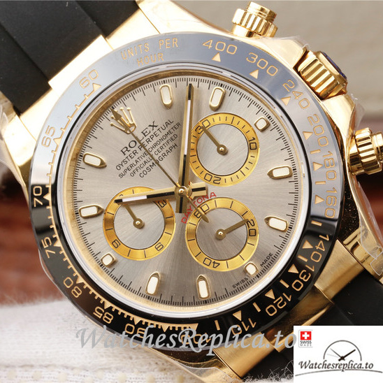Swiss Rolex Daytona Replica 116518 Rubber strap 40MM - WatchesReplica.is