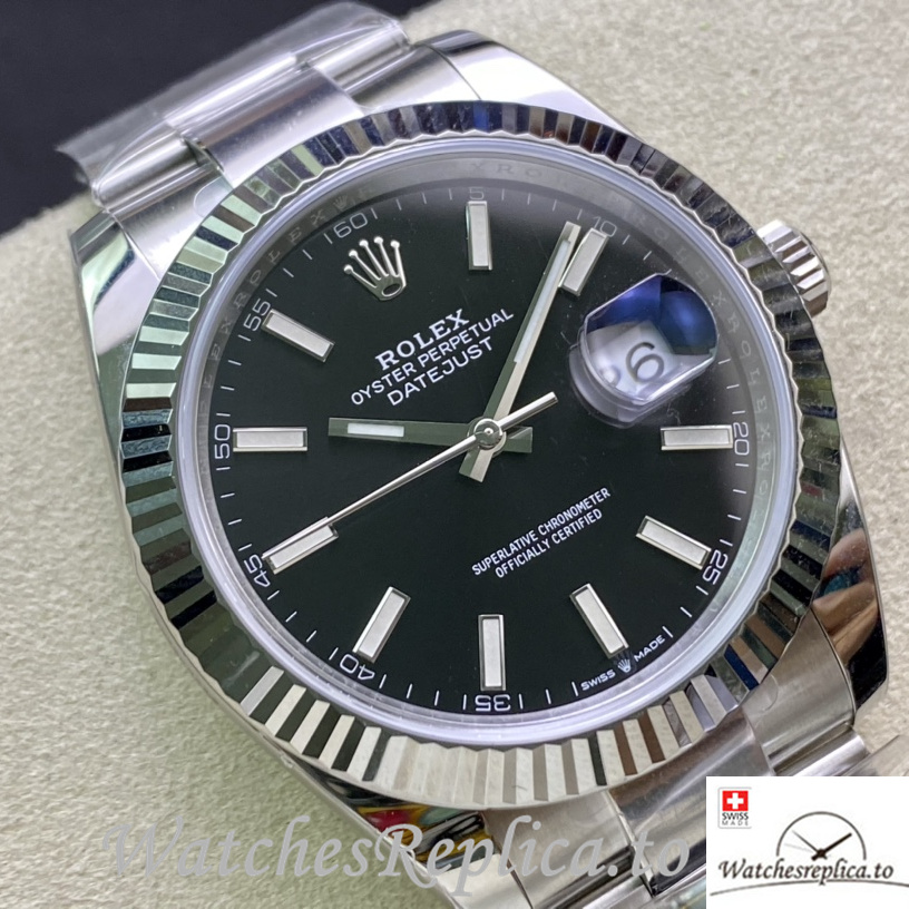Swiss Rolex Datejust 126334 Replica Stainless steel strap 41MM - WatchesReplica.is