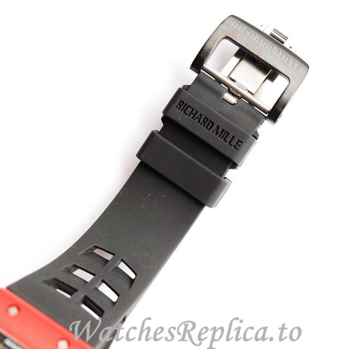 Richard Mille Replica RM011 Rubber strap 50MM - WatchesReplica.is