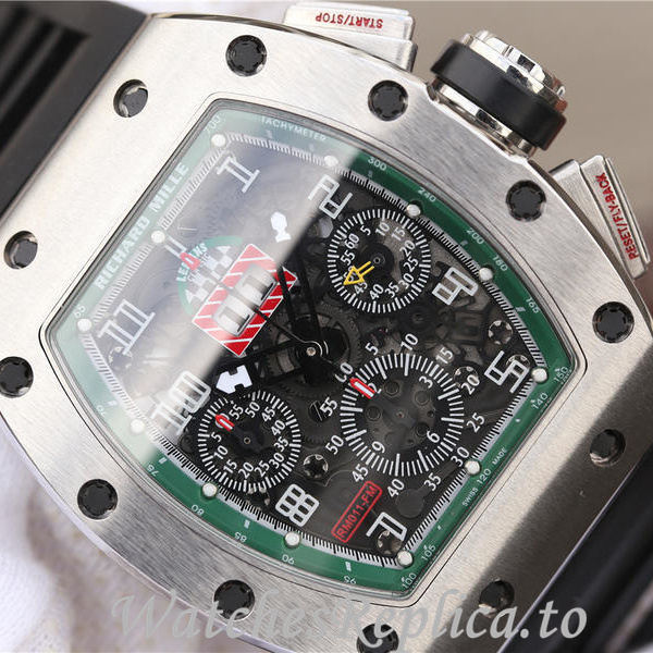 Richard Mille Replica RM011 Rubber strap 50MM - WatchesReplica.is