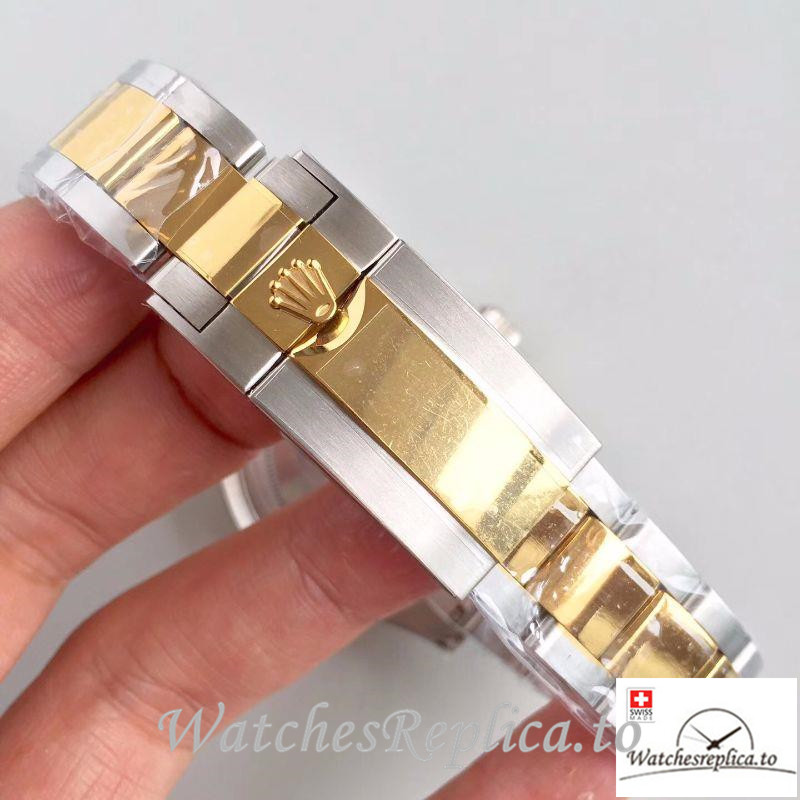 Swiss Rolex Yacht Master Replica 116621 001 Rose Gold Bezel 40MM - WatchesReplica.is