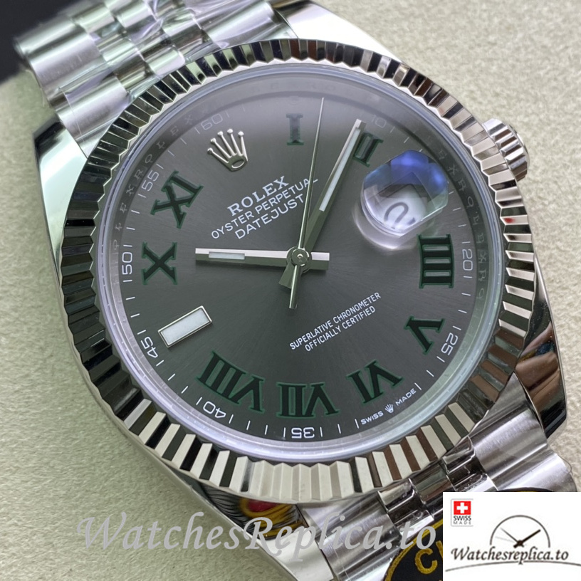 Swiss Rolex Datejust m126334-022 Replica Stainless steel strap 41MM - WatchesReplica.is