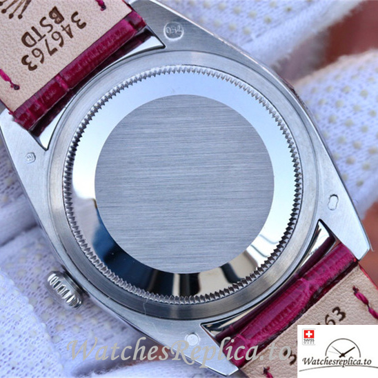 Swiss Rolex Day-Date Replica 118139 Leather strap 36MM - WatchesReplica.is