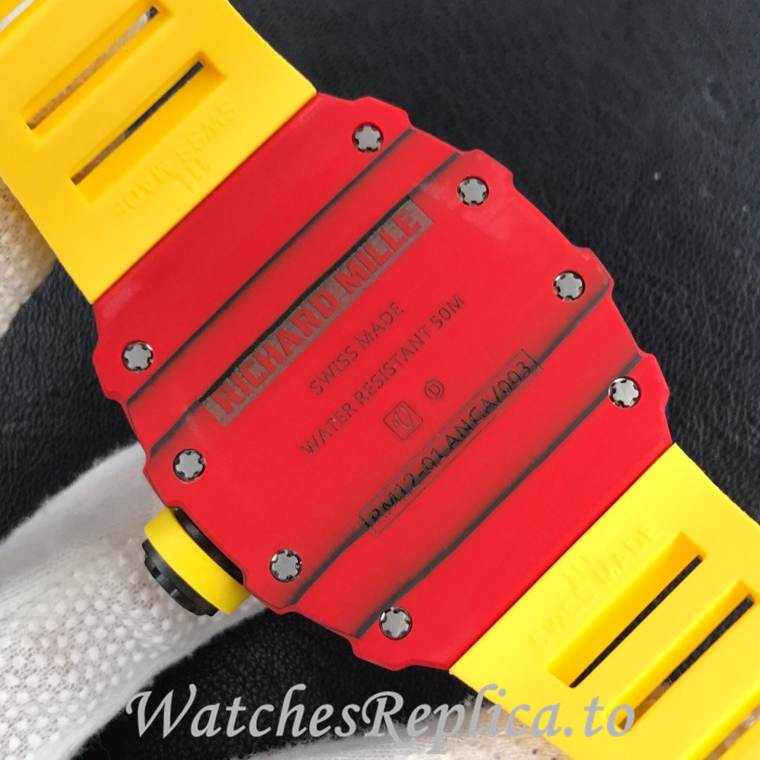 Richard Mille Replica RM12-01 Rubber strap 50MM - WatchesReplica.is