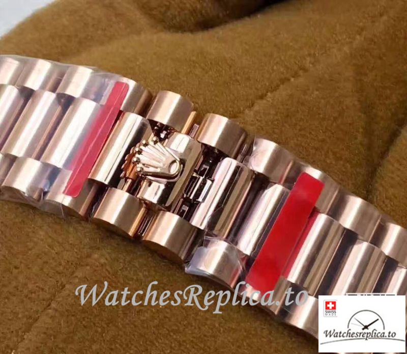 Swiss Rolex Day Date Replica 228235 Roman Markers 40MM - WatchesReplica.is