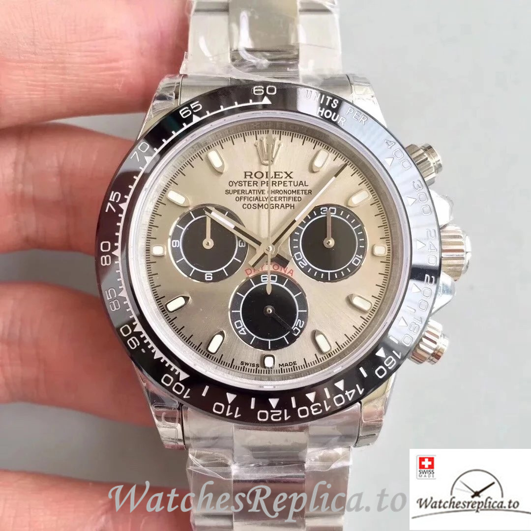 Swiss Rolex Daytona Replica 116519LN-0024 Stainless steel strap 40MM - WatchesReplica.is