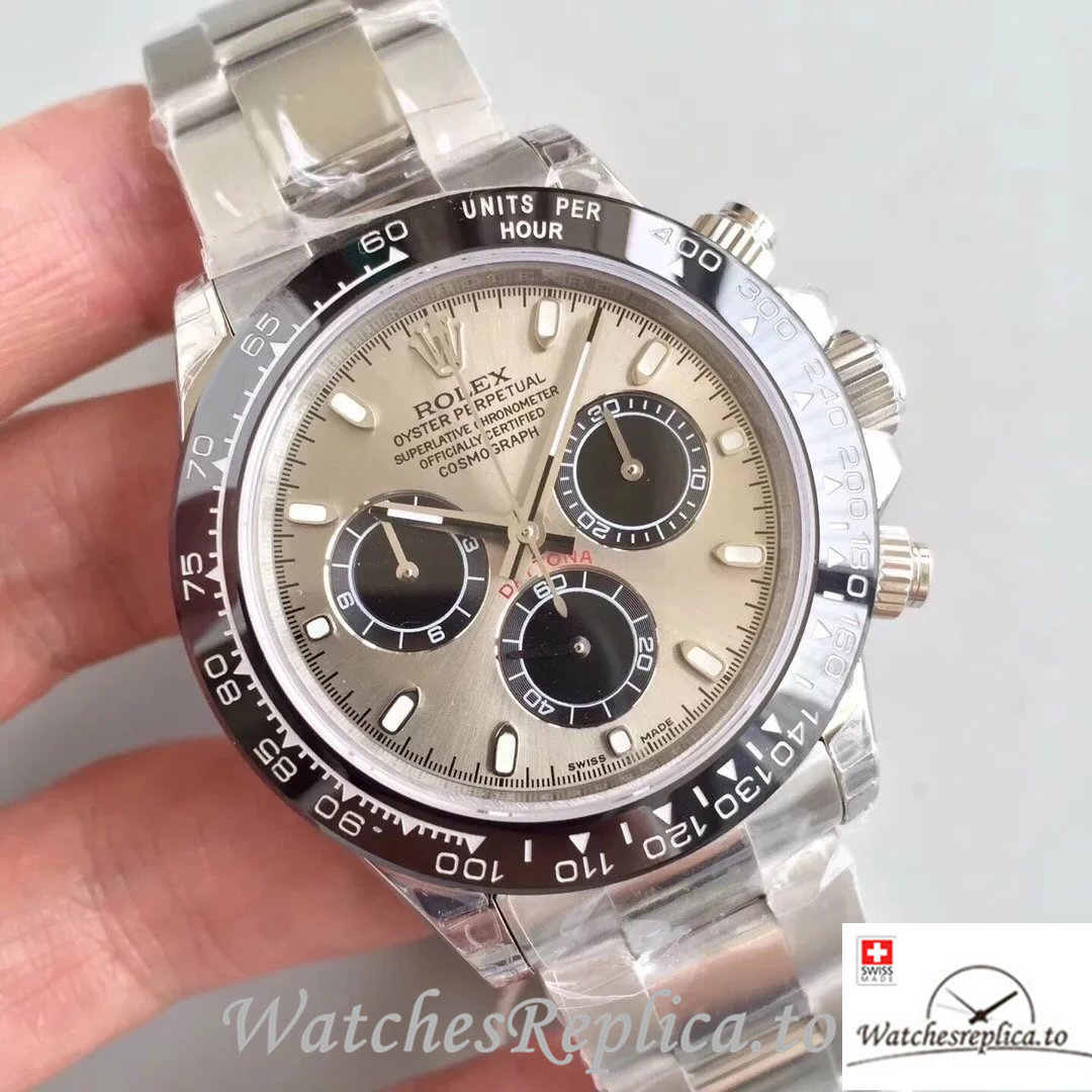 Swiss Rolex Daytona Replica 116519LN-0024 Stainless steel strap 40MM - WatchesReplica.is