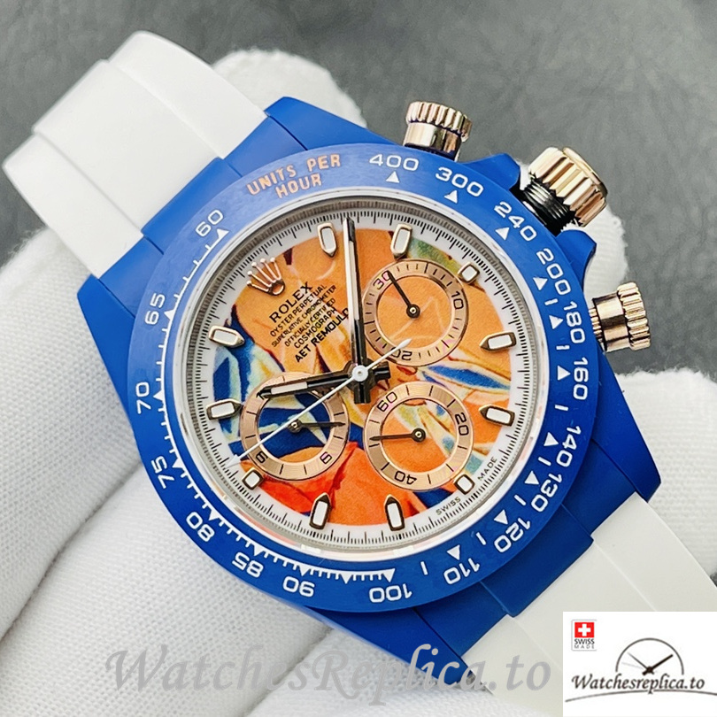 Swiss Rolex Daytona Replica Rubber strap 40MM - WatchesReplica.is