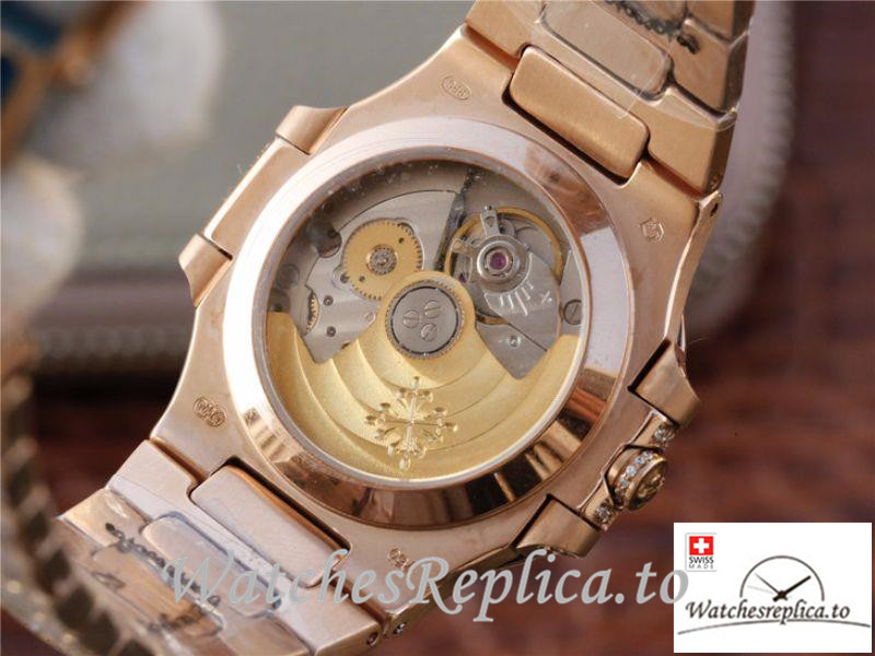 Swiss Patek Philippe Nautilus Jumbo Replica 7021/1R-001 Diamonds Strap 40MM - WatchesReplica.is