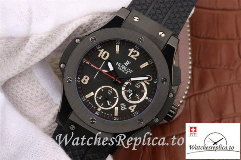 Swiss Hublot Big Bang Evolution Replica 301.CX.130.RX Black Strap 44MM - WatchesReplica.is