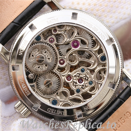 Patek Philippe Replica Complications Leather strap 42MM - WatchesReplica.is