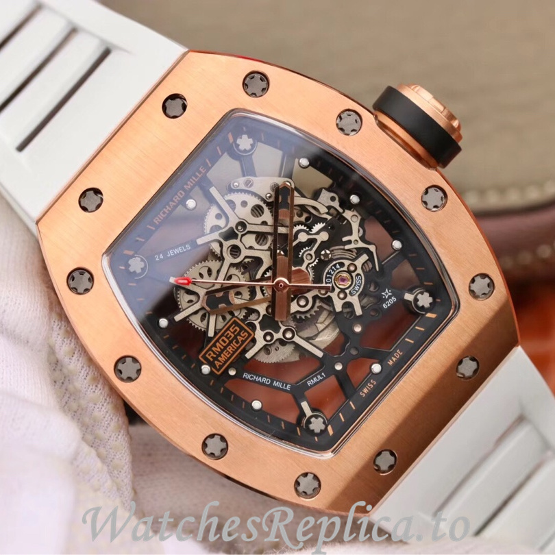 Richard Mille Replica RM035 Rubber strap 50MM - WatchesReplica.is