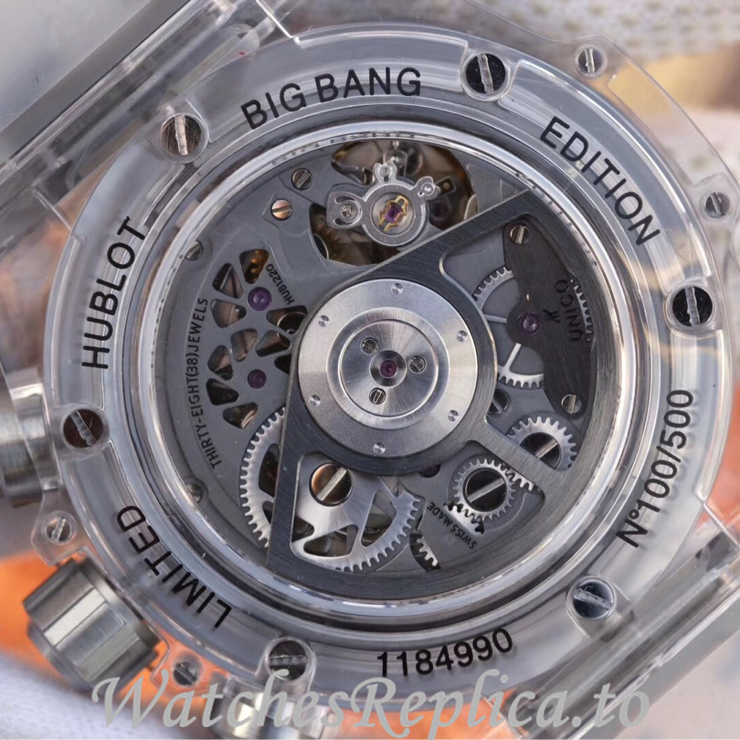 Hublot Replica 411.JX.4802.RT Rubber strap 45MM - WatchesReplica.is