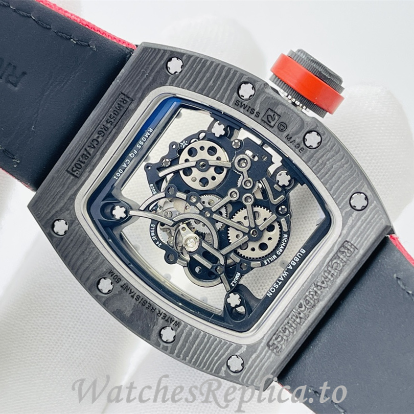 Richard Mille Replica RM055 Canvas strap 50MM - WatchesReplica.is